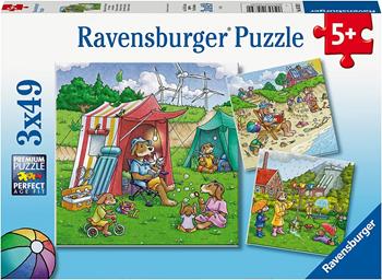 Ravensburger - Puzzle Ricaricare le energie, Collezione 3x49, 3 Puzzle da 49 Pezzi, Et&#224; Raccomandata 5+ Anni  Ravensburger 2022 | Libraccio.it