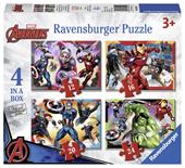 Ravensburger - Puzzle Avengers A, Collezione 4 in a Box, 4 puzzle da 12-16-20-24 Pezzi, Et&#224; Raccomandata 3+ Anni
