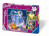 Ravensburger - Puzzle Principesse Disney A, Collezione 3x49, 3 Puzzle da 49 Pezzi, Et&#224; Raccomandata 5+ Anni