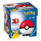 Ravensburger - 3D Puzzle Pok&#233;mon Pok&#233;ball Classica Rossa, 54 Pezzi, 6+ Anni