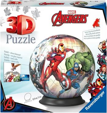 Ravensburger - 3D Puzzle Avengers, Puzzle Ball, 72 Pezzi, 6+ Anni  Ravensburger 2022 | Libraccio.it