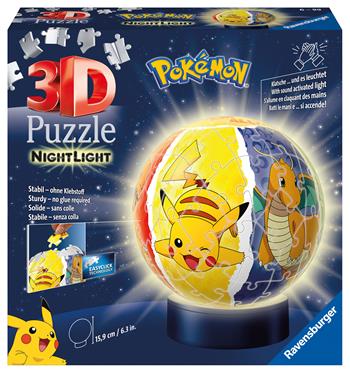 Ravensburger - 3D Puzzle Nightlamp Pokemon, Night Lamp, 72 Pezzi, 6+ Anni  Ravensburger 2023 | Libraccio.it