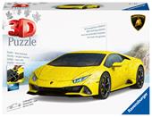 Ravensburger - 3D Puzzle Lamborghini Hurac&#225;n Evo Gialla, 108 Pezzi, 8+ Anni
