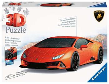 Puzzle 3D Lamborghini Hurac&#225;n EVO arancione  Ravensburger 2023 | Libraccio.it
