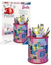 Ravensburger - 3D Puzzle Portapenne Barbie, 54 Pezzi, Include Accessori, 6+ Anni