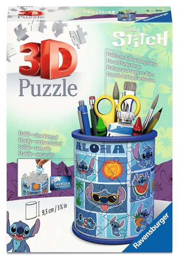 Puzzle 3D Portapenne Stitch, 54 Pezzi, 6+ Anni  Ravensburger 2025 | Libraccio.it