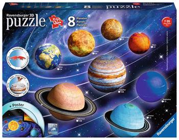 Ravensburger - 3D Puzzle Il Sistema Planetario, 540 Pezzi, 6+ Anni  Ravensburger 2023 | Libraccio.it