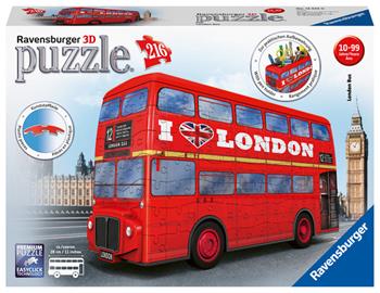 Ravensburger - 3D Puzzle London Bus, 216 Pezzi, 8+ Anni  Ravensburger 2020 | Libraccio.it