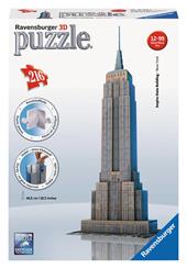 Ravensburger - 3D Puzzle Empire State Building, New York, 216 Pezzi, 8+ Anni