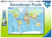 Ravensburger - Puzzle Mappa del mondo, 200 Pezzi XXL, Et&#224; Raccomandata 8+ Anni