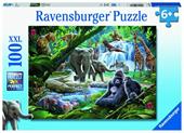 Ravensburger - Puzzle Animali della giungla, 100 Pezzi XXL, Et&#224; Raccomandata 6+ Anni