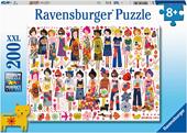 Ravensburger - Puzzle Amiche e fiori, 200 Pezzi XXL, Et&#224; Raccomandata 8+ Anni