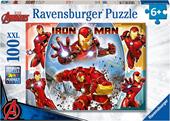 Ravensburger - Puzzle Iron Man, 100 Pezzi XXL, Et&#224; Raccomandata 6+ Anni