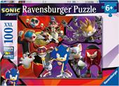 Ravensburger - Puzzle Sonic, 100 Pezzi XXL, Et&#224; Raccomandata 6+ Anni