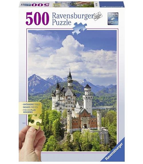 Puzzle 500 pezzi Gold Edition. Castello delle Favole di Neuschwanstein.  Ravensburger 13681 puzzle 500 pezzo(i)