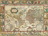 Ravensburger - Puzzle Mappamondo 1650, 2000 Pezzi, Puzzle Adulti