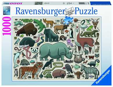 Image of Puzzle Ravensburger Animali selvaggi 1000 pezzi