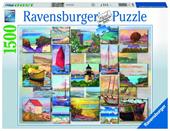 Puzzle Ravensburger Collage costiero 1500 pezzi