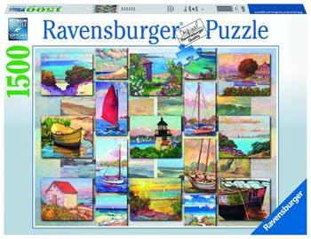 Puzzle Ravensburger Collage costiero 1500 pezzi  Ravensburger 2023 | Libraccio.it