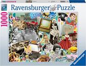 Ravensburger - Puzzle Gli anni 50, 1000 Pezzi, Puzzle Adulti