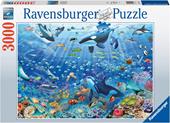 Ravensburger - Puzzle Variopinto mondo subacqueo, 3000 Pezzi, Puzzle Adulti