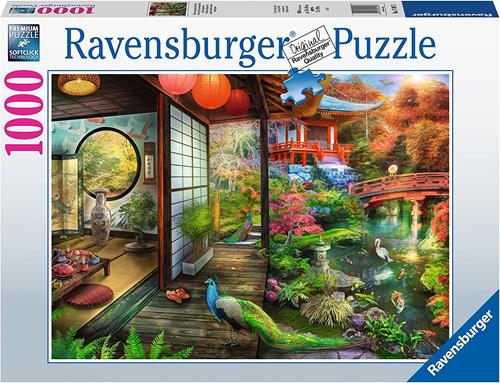Ravensburger - Puzzle Giardino giapponese, 1000 Pezzi, Puzzle