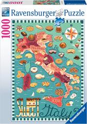 Ravensburger - Puzzle Tour del dolce in Italia, 1000 Pezzi, Puzzle Adulti
