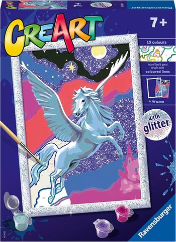Ravensburger - CreArt Serie D: Pegaso scintillante, Kit per Dipingere con i Numeri,  Ravensburger 2022 | Libraccio.it