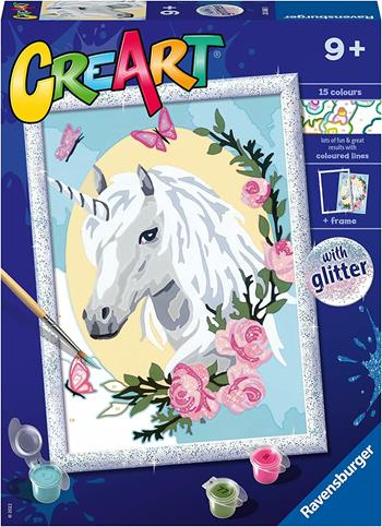 Ravensburger - CreArt Serie D: Ritratto di unicorno, Kit per Dipingere con i Numeri,  Ravensburger 2022 | Libraccio.it