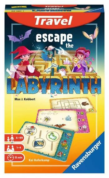 Ravensburger - Escape The Labirinth Travel Game, Gioco da Tavolo Tascabile, 2-4 Giocatori, 6+ Anni  Ravensburger 2022 | Libraccio.it