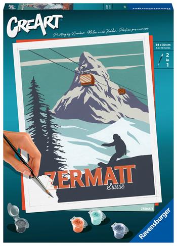 Ravensburger - CreArt Zermatt in Svizzera, Kit per Dipingere con i Numeri  Ravensburger 2023 | Libraccio.it