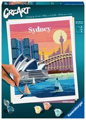 Ravensburger - CreArt City: Sydney, Kit per Dipingere con i Numeri