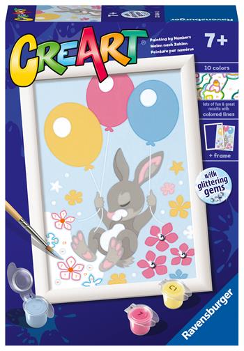 Ravensburger - CreArt Serie D: Coniglietto con palloncini, Kit per Dipingere con i Numeri  Ravensburger 2023 | Libraccio.it
