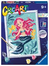 Ravensburger - CreArt Serie D: Sirenetta, Kit per Dipingere con i Numeri,