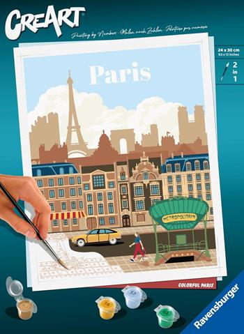 Ravensburger - CreArt City: Parigi, Kit per Dipingere con i Numeri  Ravensburger 2024 | Libraccio.it