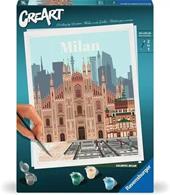 Ravensburger - CreArt City: Milano, Kit per Dipingere con i Numeri
