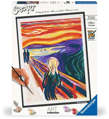 Ravensburger - CreArt Serie Premium B Art Collection - Munch: L'Urlo, Kit per Dipingere, 30 x 40 cm, 12+ Anni  Ravensburger 2025 | Libraccio.it