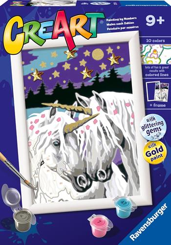 Ravensburger - CreArt Serie E: Unicorni innamorati, Kit per Dipingere con i Numeri,  Ravensburger 2023 | Libraccio.it