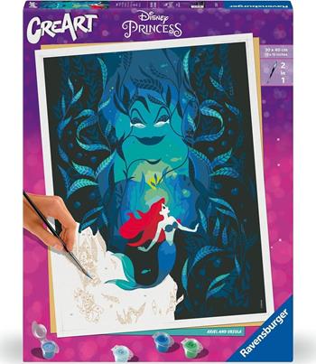 Ravensburger - CreArt Disney Arielle e Ursula, Kit per Dipingere con i Numeri  Ravensburger 2024 | Libraccio.it