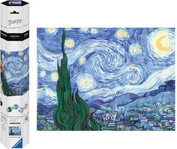 Ravensburger - CreArt Premium B Canvas, Van Gogh, Notte Stellata, Dipingere con i Numeri, Kit Pittura, 14+ Anni, 30x40 cm  Ravensburger 2024 | Libraccio.it