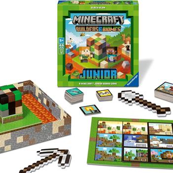 Minecraft Junior Builder&Biomes. Gioco da tavolo  Ravensburger 2025 | Libraccio.it