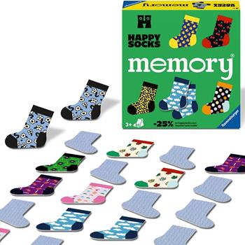 Ravensburger - Memory Happy Socks. Gioco da tavolo  Ravensburger 2025 | Libraccio.it