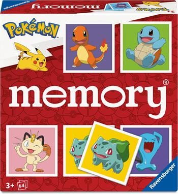 Ravensburger 24853 memory® Pokémon - gioco di memoria con 32 coppie di carte, per 2-8 fan dei Pokémon dai 3 anni in su  Ravensburger 2025 | Libraccio.it
