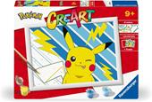 Ravensburger - CreArt Serie D - Pok&#233;mon Pikachu, Kit per Dipingere con i Numeri