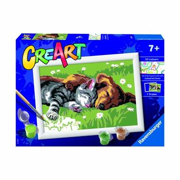 Ravensburger - CreArt Serie E: Cane e Gatto Dolce Sonno, Kit per Dipingere con i Numeri,  Ravensburger 2022 | Libraccio.it