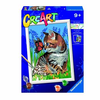 Ravensburger - CreArt Serie D: Gattino e Farfalla, Kit per Dipingere con i Numeri,  Ravensburger 2023 | Libraccio.it