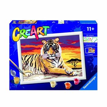 Ravensburger - CreArt Serie D: Tigre, Kit per Dipingere con i Numeri, Contiene una Tavola Prestampata, Pennello  Ravensburger 2022 | Libraccio.it