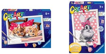 Ravensburger - CreArt Serie D: Gattini sul Cuscino, Kit per Dipingere con i Numeri,  Ravensburger 2022 | Libraccio.it