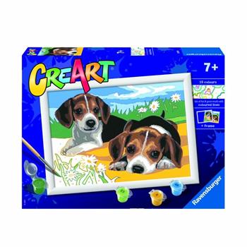 Ravensburger - CreArt Serie D: Cuccioli Jack Russell, Kit per Dipingere con i Numeri,  Ravensburger 2023 | Libraccio.it