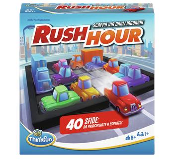 ThinkFun - Rush Hour, Scappa Dagli Ingorghi, Gioco da Tavolo, 1+ Giocatori, 8+ Anni, (Versione Italiana)  ThinkFun 2024 | Libraccio.it
